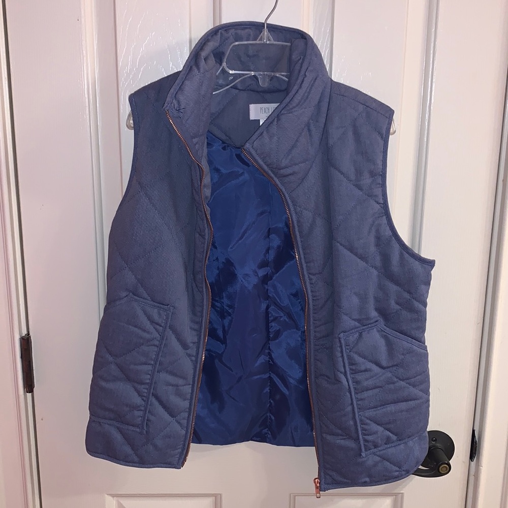 Denim puffer vest, S/M